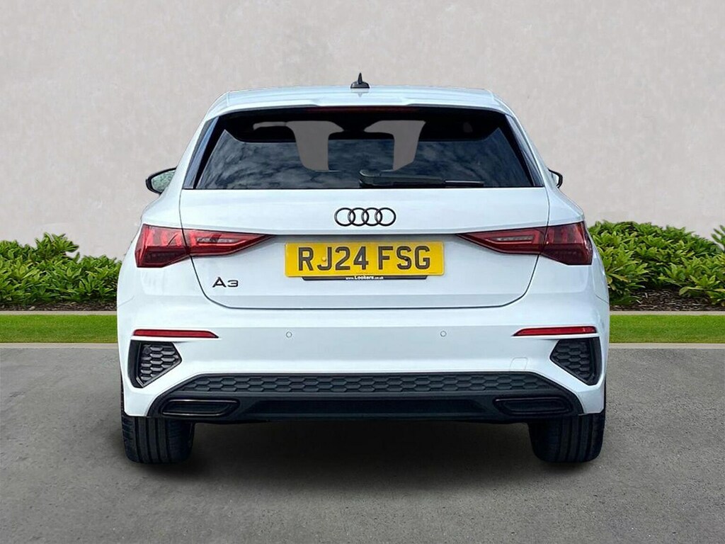 Audi A3 1.5 Tfsi 35 Black Edition Sportback S T RJ24FSG White #4