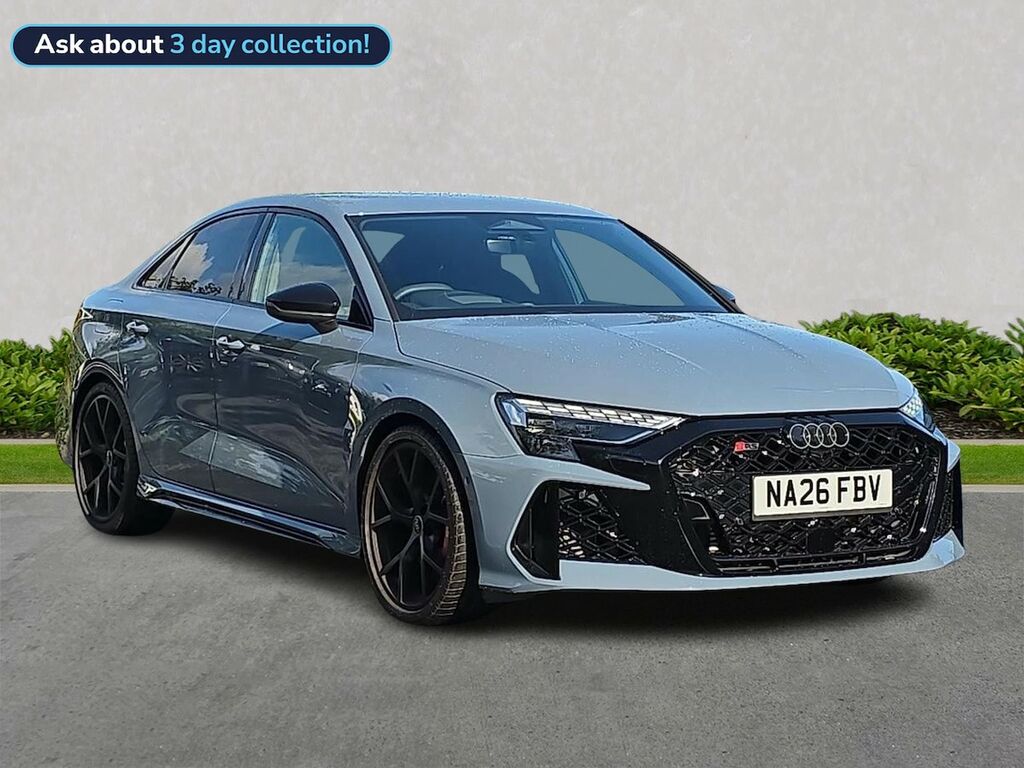 Audi RS3 2.5 Tfsi Saloon S Tronic Quattro Euro 6 NA26FBV Grey