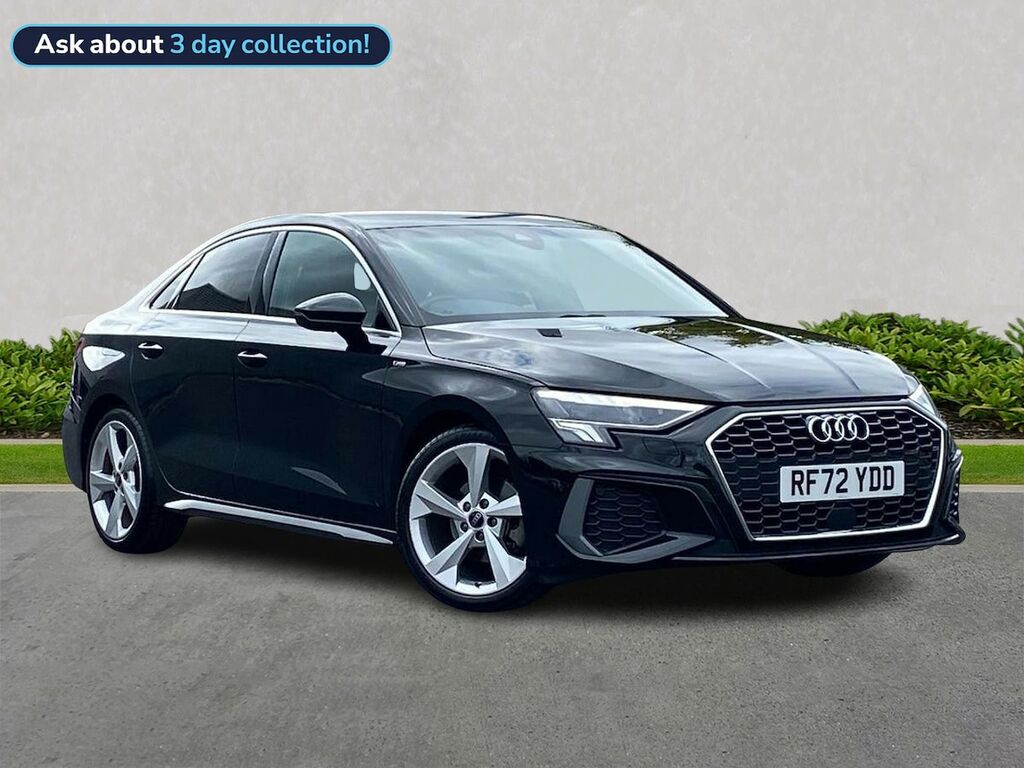 Audi A3 1.5 Tfsi 35 S Line Saloon S Tronic Euro Black