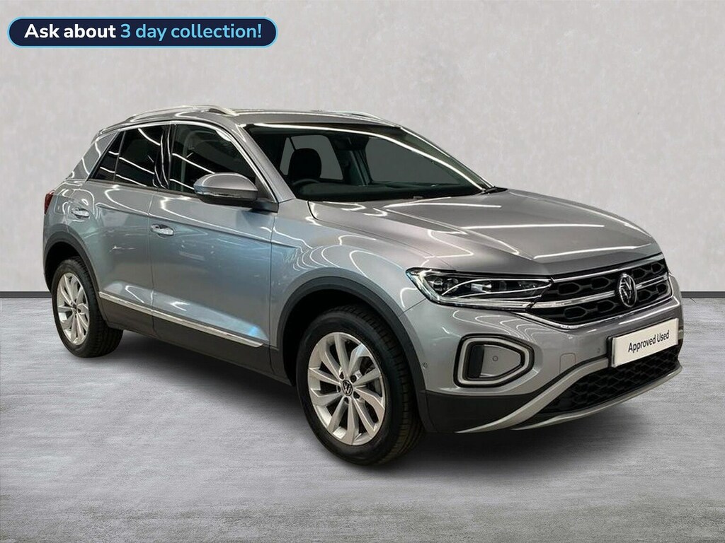 Volkswagen T-Roc 1.5 Tsi Style Suv Euro 6 Ss GD25ONW Silver