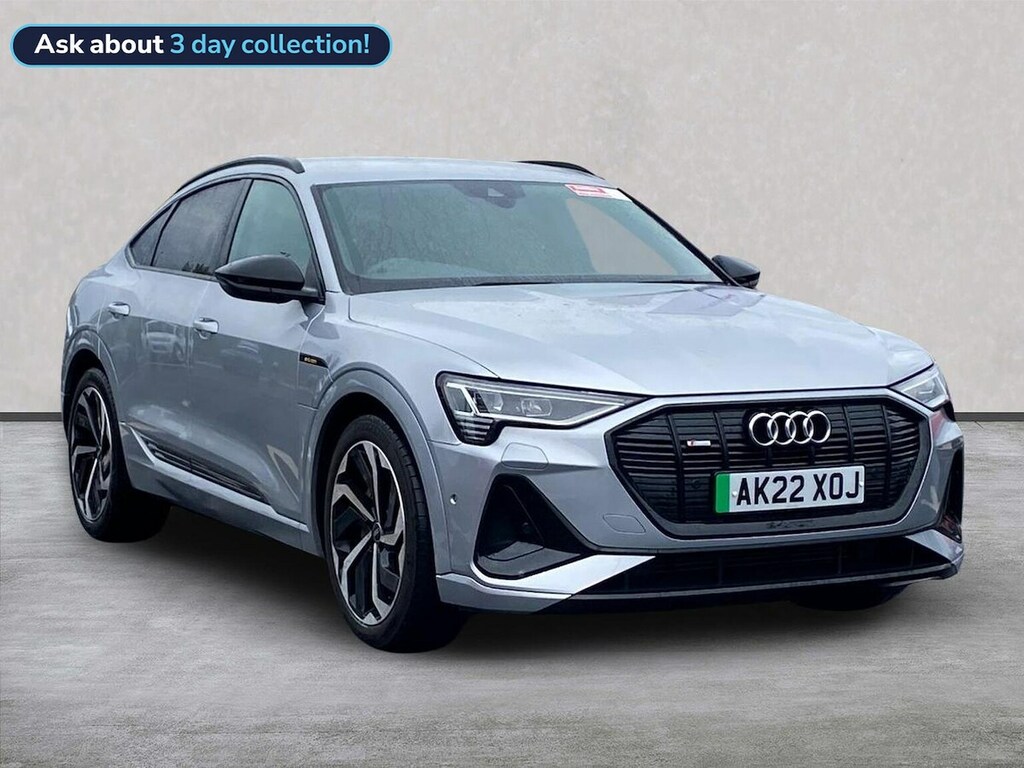 Audi E-tron 50 Black Edition Sportback Quatt Silver