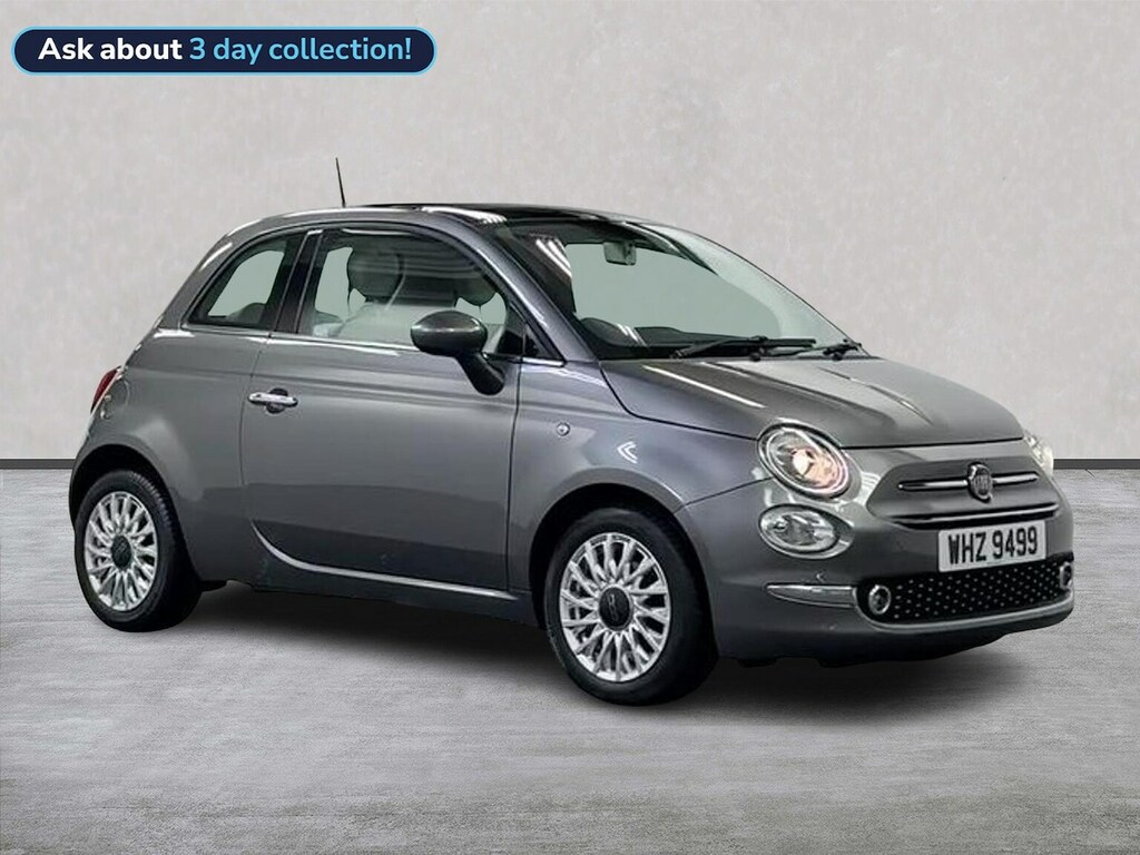 Fiat 500 1.2 Lounge Hatchback Euro 6 Ss Grey