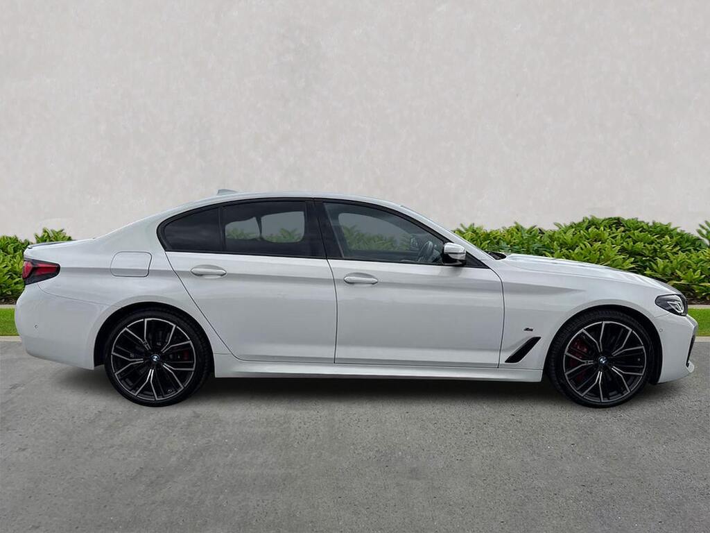 BMW 5 Series 3.0 530D Mht M Sport Saloon Hybrid Step White #4