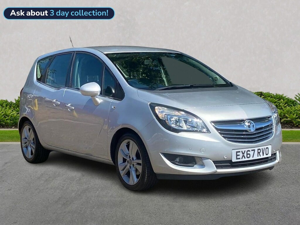 Vauxhall Meriva 1.4I Tech Line Mpv Euro 6 100 P Silver