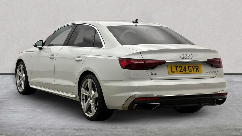 Audi A4 2.0 Tfsi 40 S Line Saloon S Tronic Euro White #2