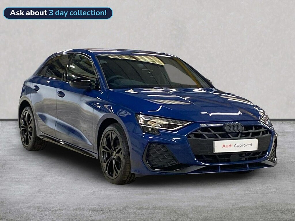 Audi A3 1.5 Tfsie Black Edition Sportback Plug- Blue