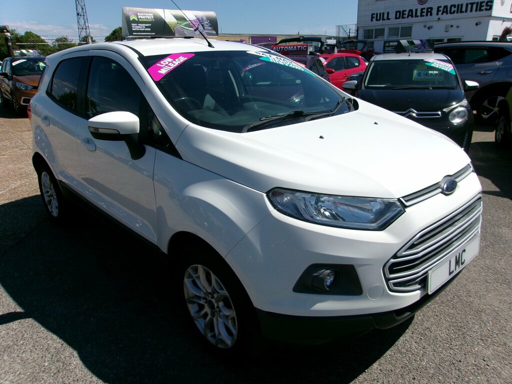 Ford Ecosport 1.0T Ecoboost Zetec Suv Euro 6 White