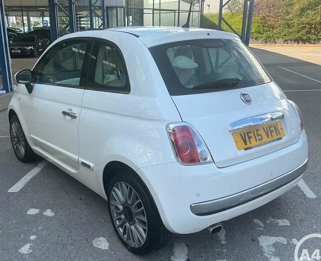Fiat 500 Lounge Hatchback White #2
