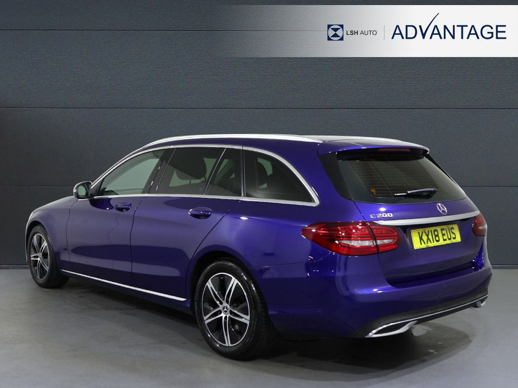 Mercedes-Benz C Class C200 Sport 9G-tronic KX18EUS Blue #2