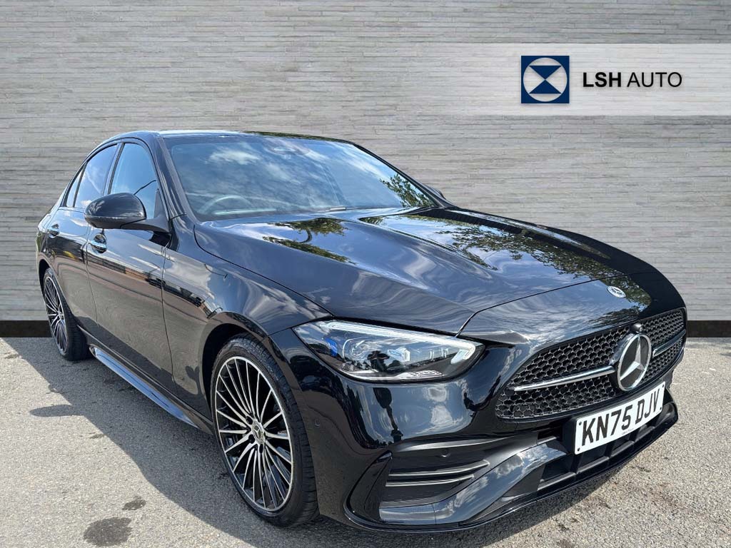 Mercedes-Benz C Class C200 Amg Line Premium Plus 9G-tronic Black
