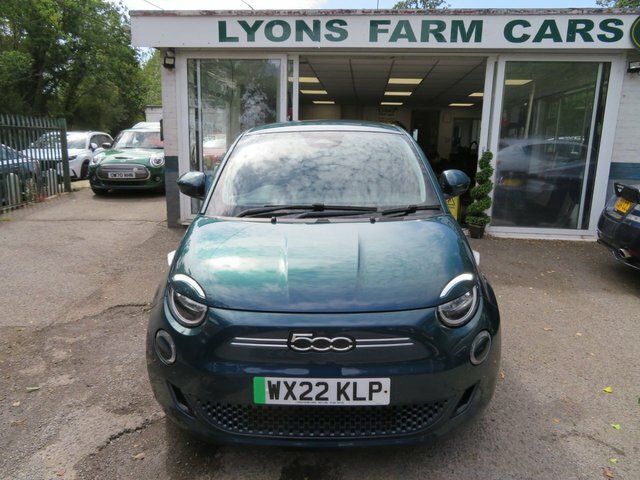 Fiat 500E 2022 42Kwh Icon Hatchback Green #2