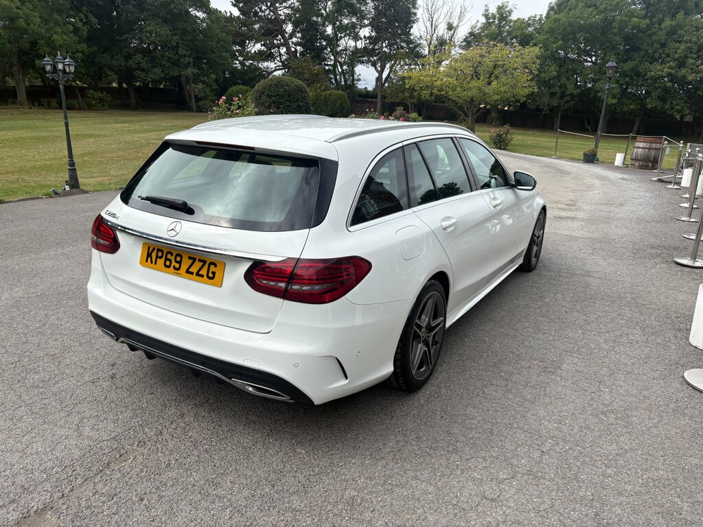 Mercedes-Benz C Class 2.0 C220d Amg Line Premium Estate G-t White #4