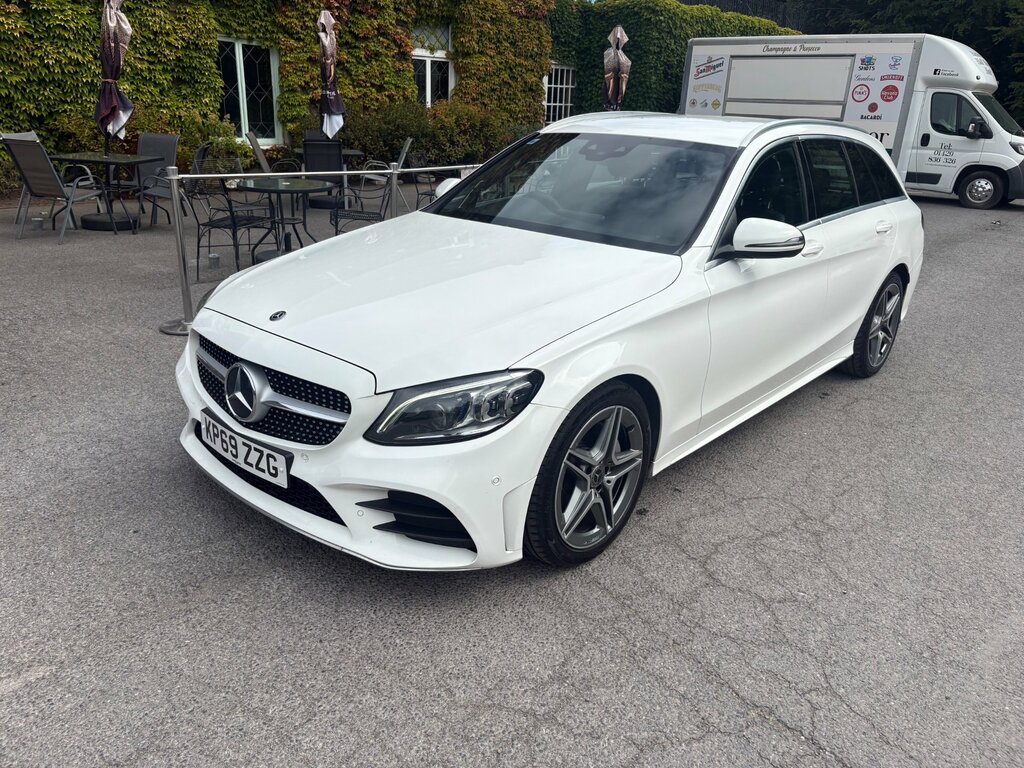 Mercedes-Benz C Class 2.0 C220d Amg Line Premium Estate G-t White