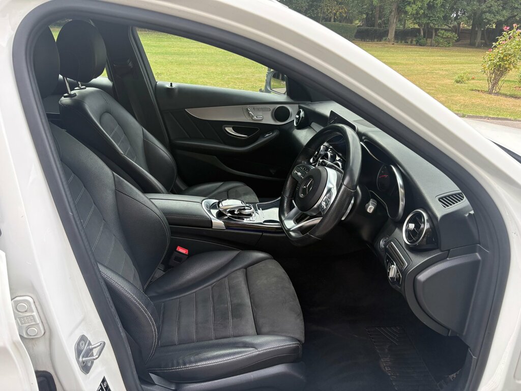 Mercedes-Benz C Class 2.0 C220d Amg Line Premium Estate G-t White #6
