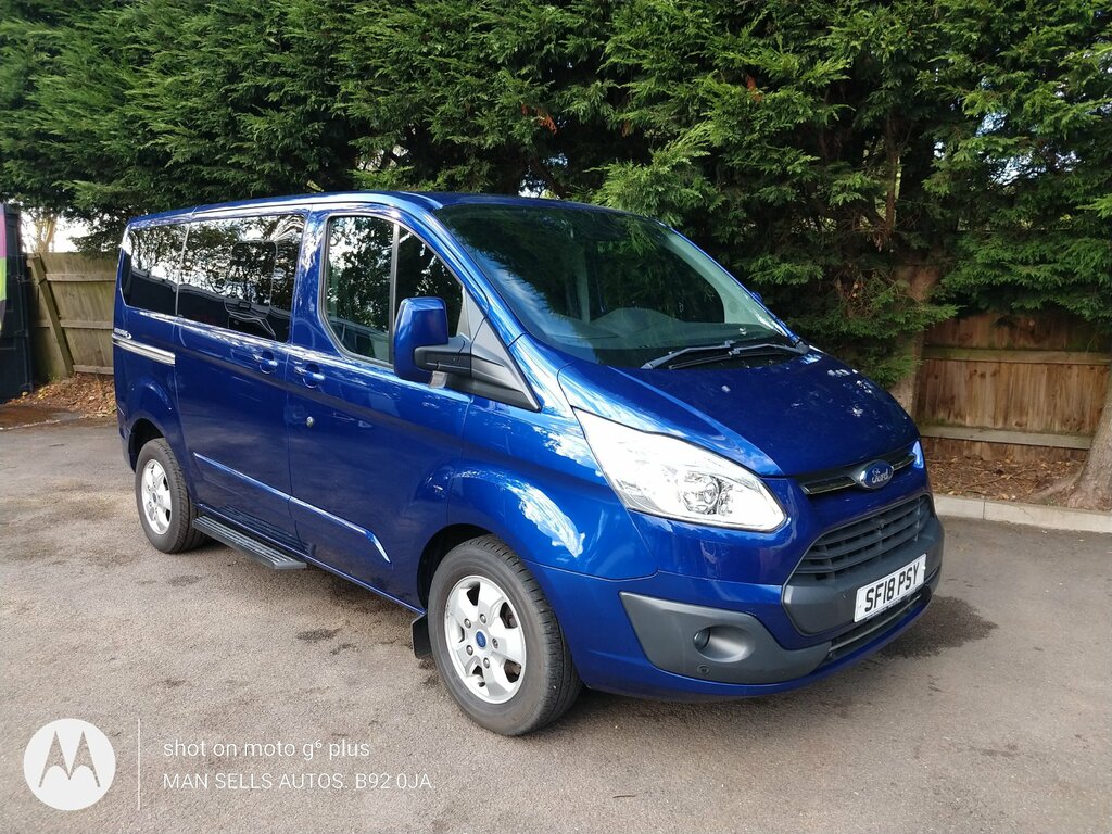 Ford Tourneo Custom 2.0 310 Ecoblue Titanium Minibus Wheelchair Access Blue #2