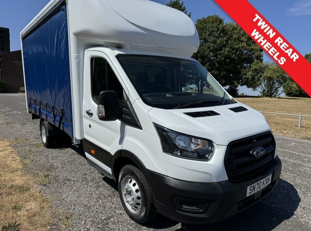 Ford Transit Custom 2.0 350 Leader 3.5T Lwb 4.2M Curtainside Tail Lift White