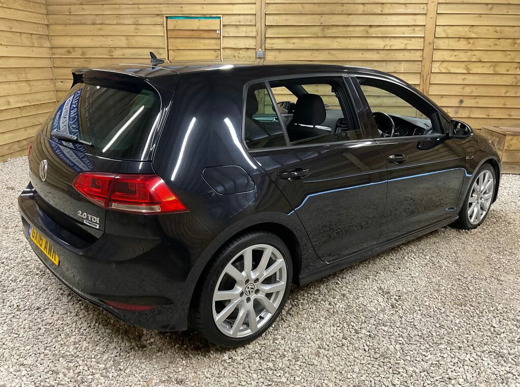 Volkswagen Golf Tdi Bluemotion Tech R-line Black #6