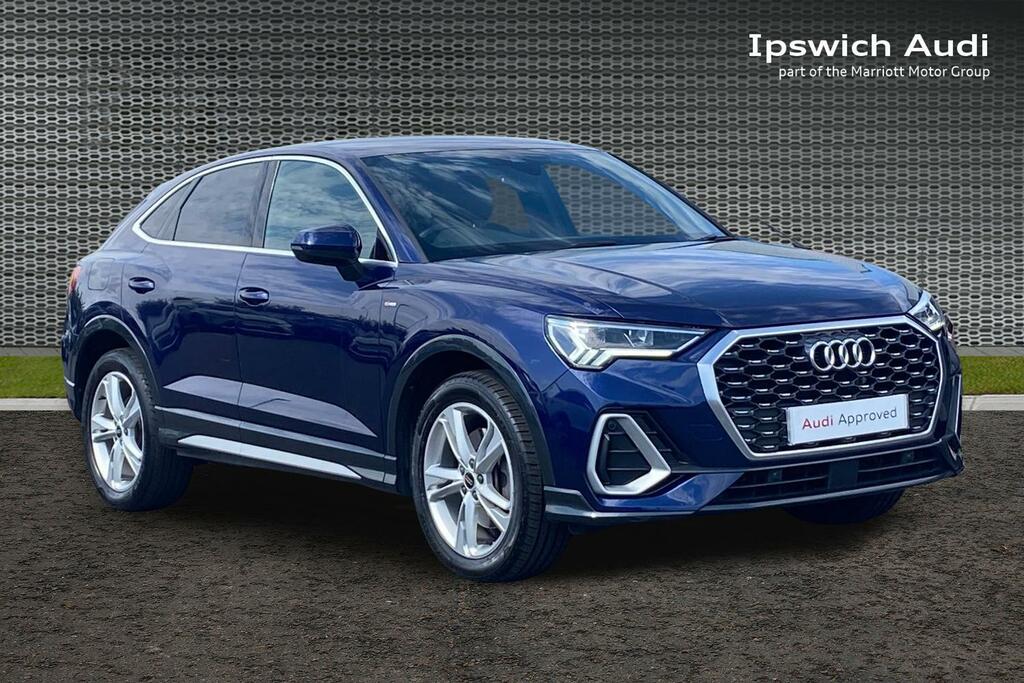 Audi Q3 1.4 Tfsie 45 S Line Sportback Plug-in H KY22NFN Blue