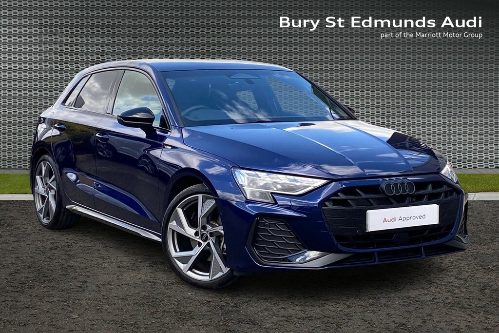 Audi A3 1.5 Tfsi Black Edition Sportback S Tron Blue