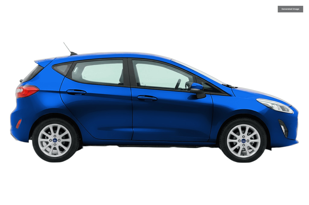 Ford Fiesta 1.0T Ecoboost St-line Hatchback PJ72MFZ Blue #4