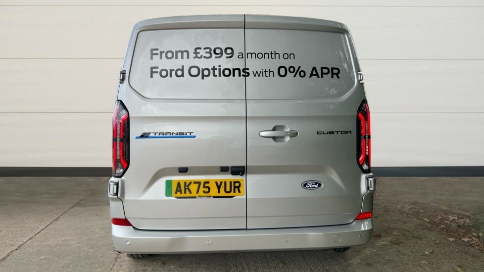 Ford Transit Custom Ford E-transit Custom 320 L1 E 100Kw 65Kwh H1 Van AK75YUR Silver #3