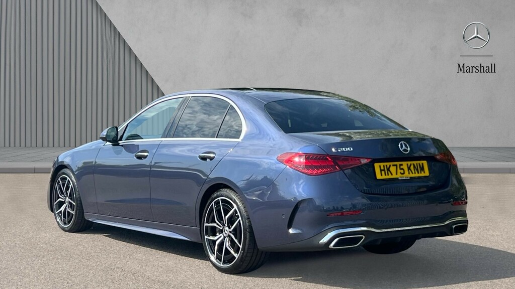 Mercedes-Benz C Class C Class C200 Amg Line Premium Pan Roof 9G-tr Blue #2
