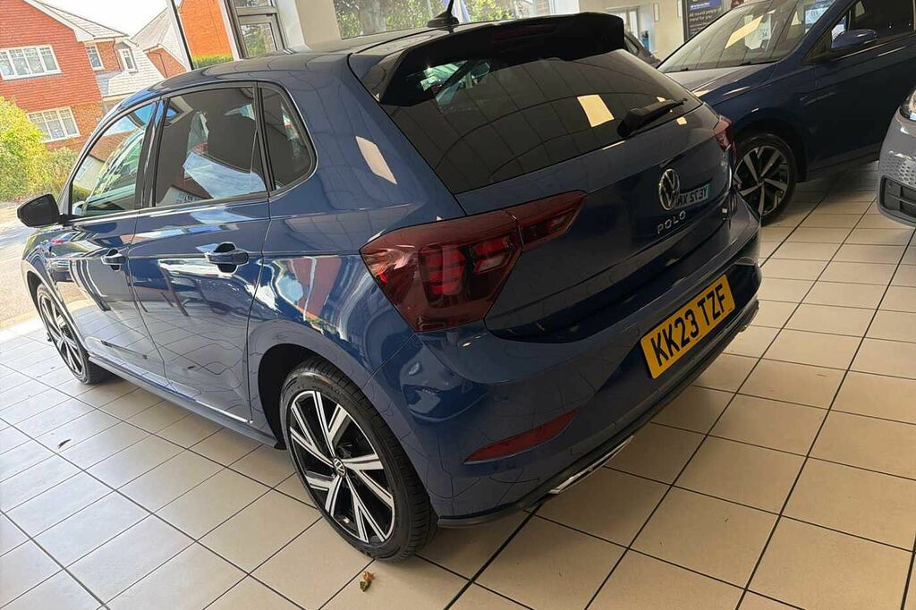 Volkswagen Polo 1.0 Tsi R-line KK23TZF Blue #3