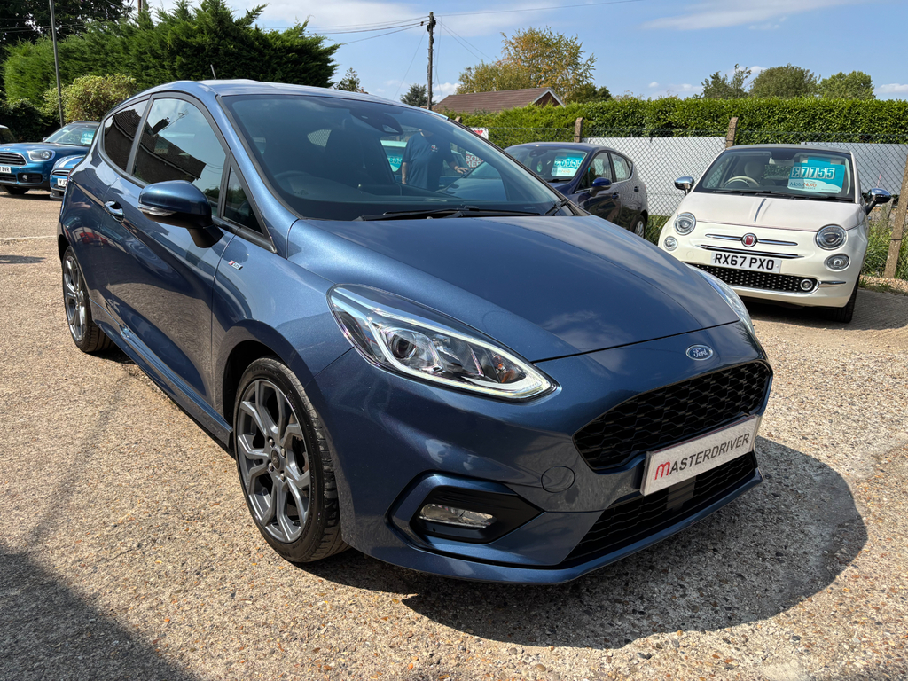 Ford Fiesta 1.0T Ecoboost Gpf St-line Hatchback Man Blue #2