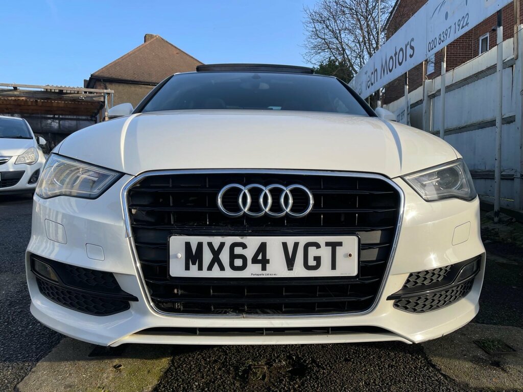 Audi A3 1.4 Tfsi Cod S Line S Tronic Euro 6 Ss MX64VGT White #2