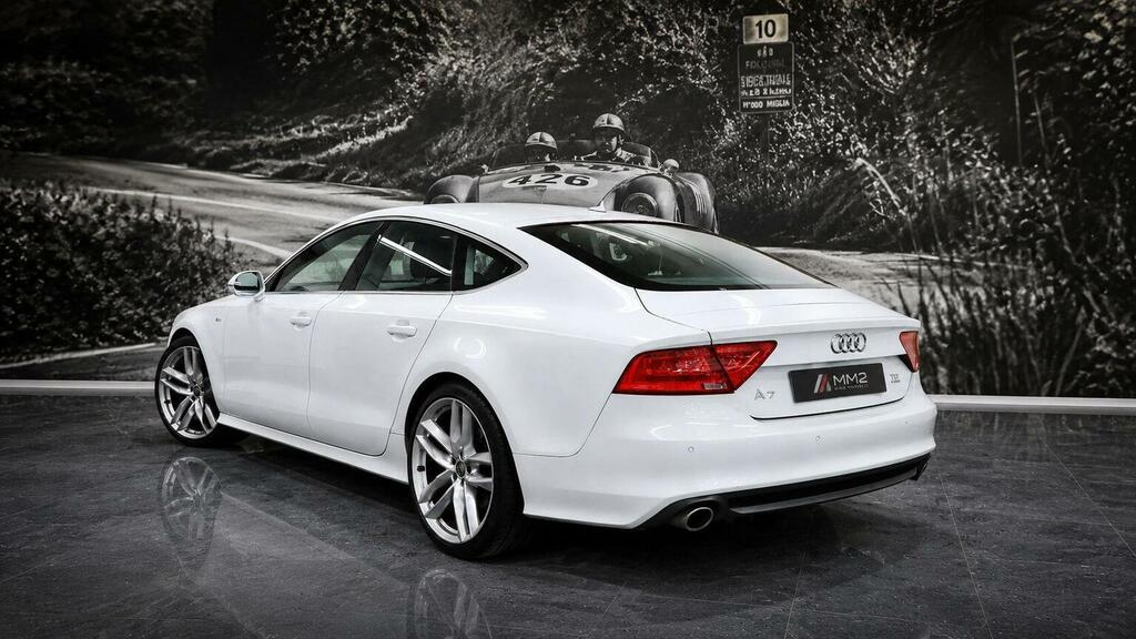 Audi A7 Hatchback 3.0 Tdi V6 S Line Sportback S Tronic Qua YH63VDX White #3
