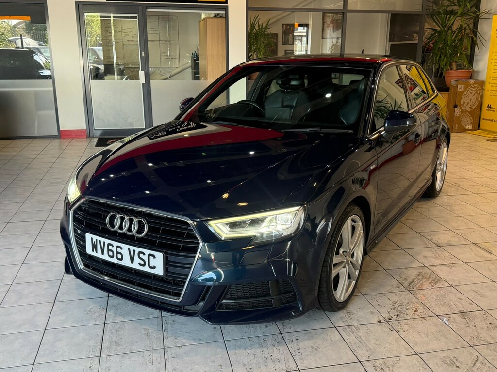Audi A3 Hatchback 1.6 Tdi S Line 2016 WV66VSC Blue #5