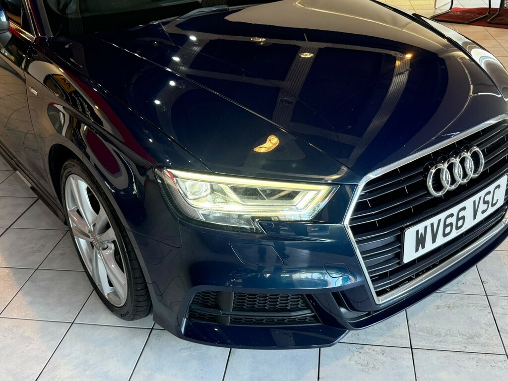 Audi A3 Hatchback 1.6 Tdi S Line 2016 WV66VSC Blue #3
