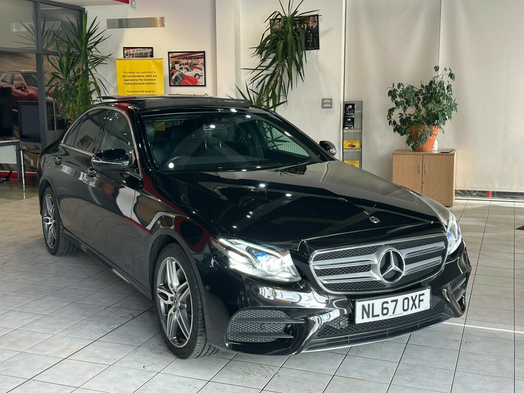 Mercedes-Benz E Class Saloon 2.0 E220d Amg Line 2017 NL67OXF Black #2