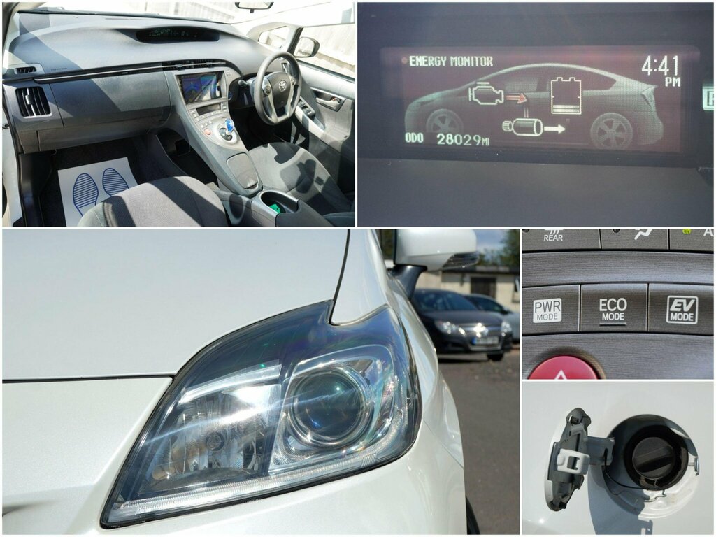 Toyota Prius 1.8 Vvt-h T3 Hatchback Hybrid Cvt Euro White #5