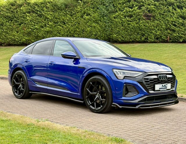 Audi Q8 e tron 55 S Line Sportback Blue #5