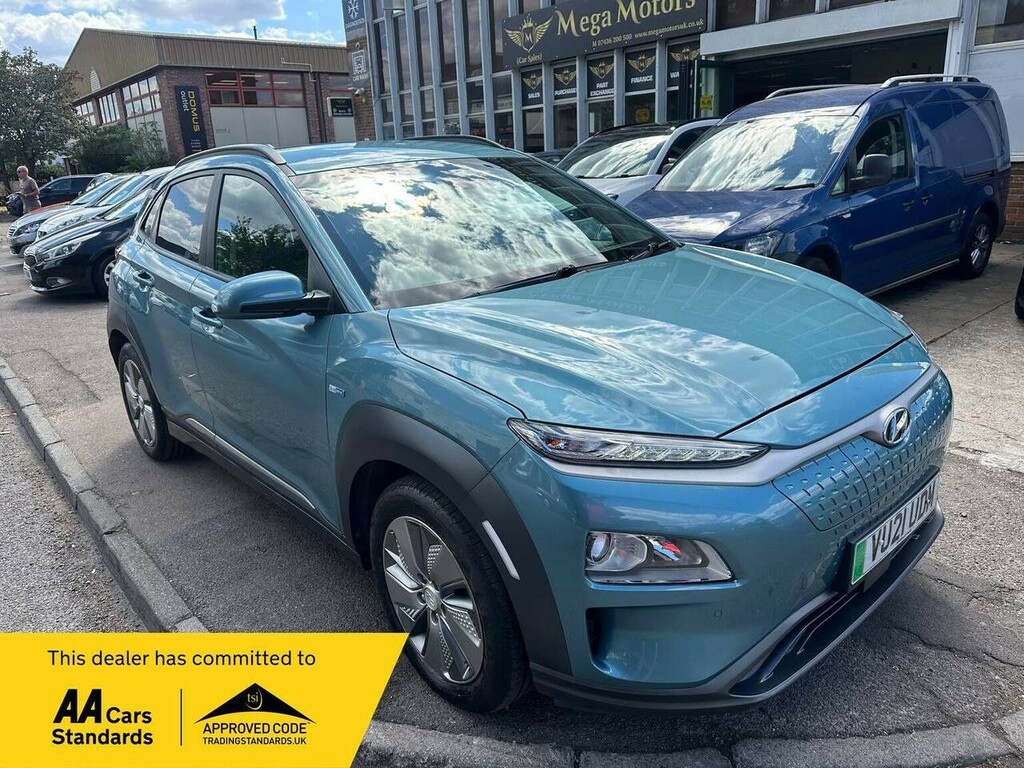 Hyundai Kona Suv 64Kwh Premium 7Kw Charger 202121 VU21UDM Blue