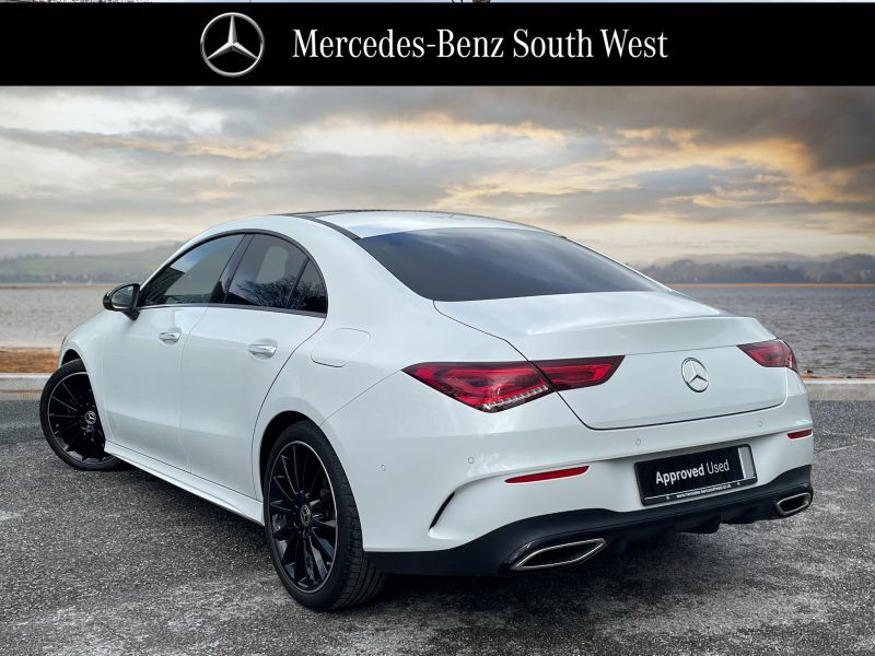 Mercedes-Benz CLA Class Saloon White #2