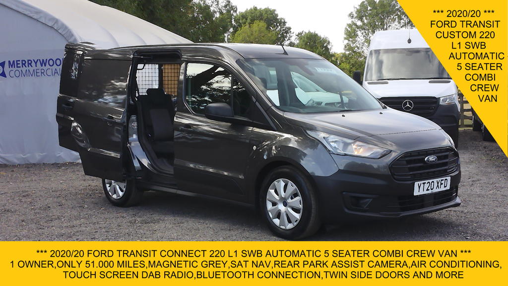 Ford Transit Connect 220 L1 Swb 5 Seater Double Cab Crew Van