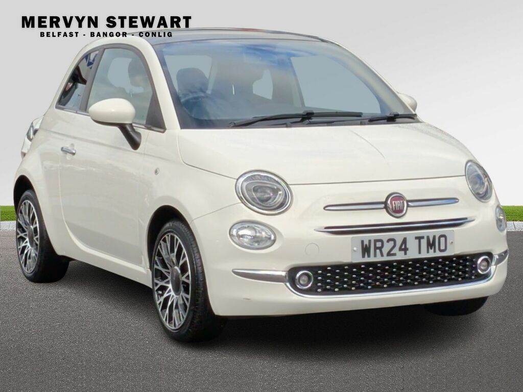 Fiat 500 Top Mhev White