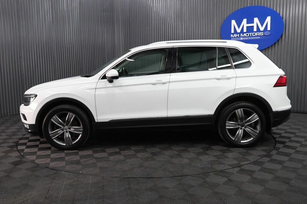 Volkswagen Tiguan Tdi Bluemotion Tech Sel White #4