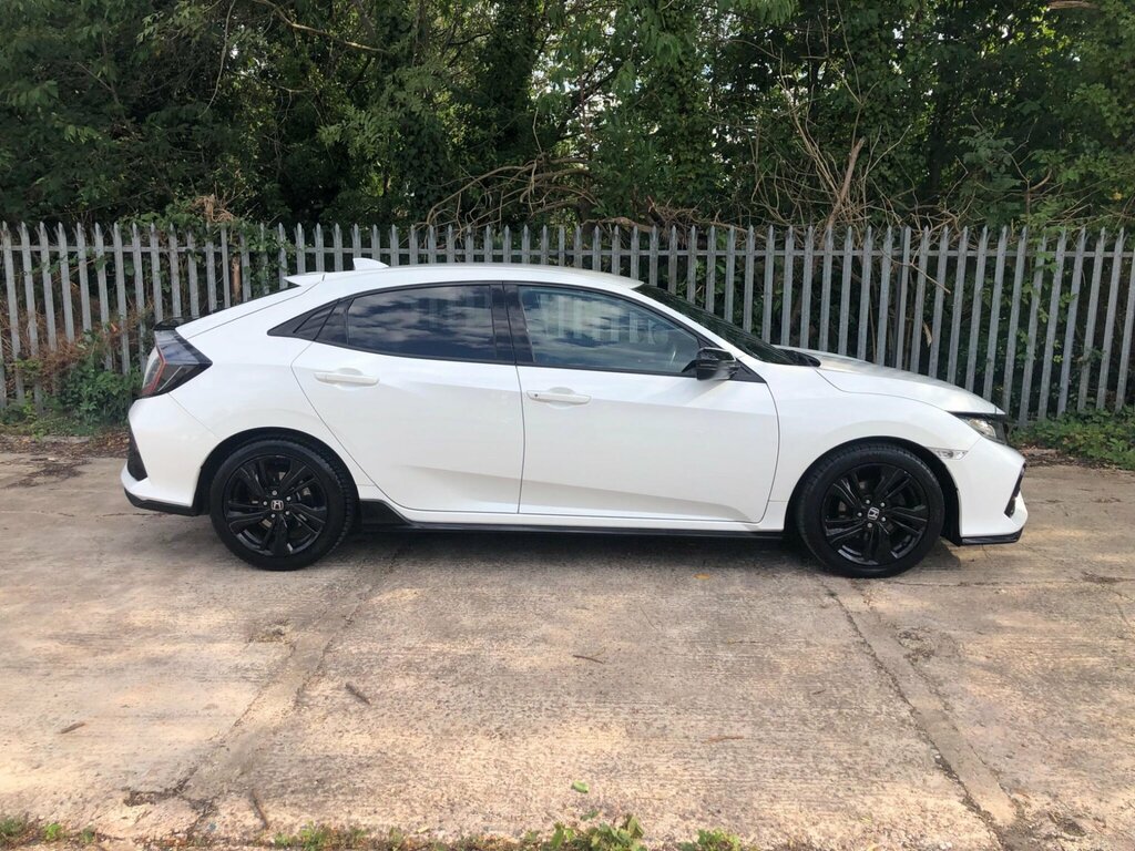 Honda Civic 1.0 Vtec Turbo Sport Line Euro 6 Ss White #2