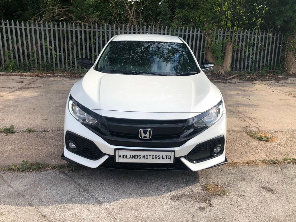 Honda Civic 1.0 Vtec Turbo Sport Line Euro 6 Ss White #5