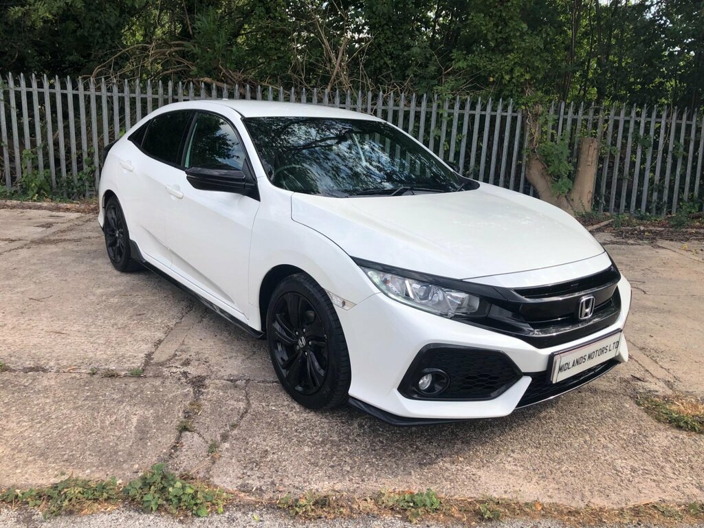 Honda Civic 1.0 Vtec Turbo Sport Line Euro 6 Ss White #4