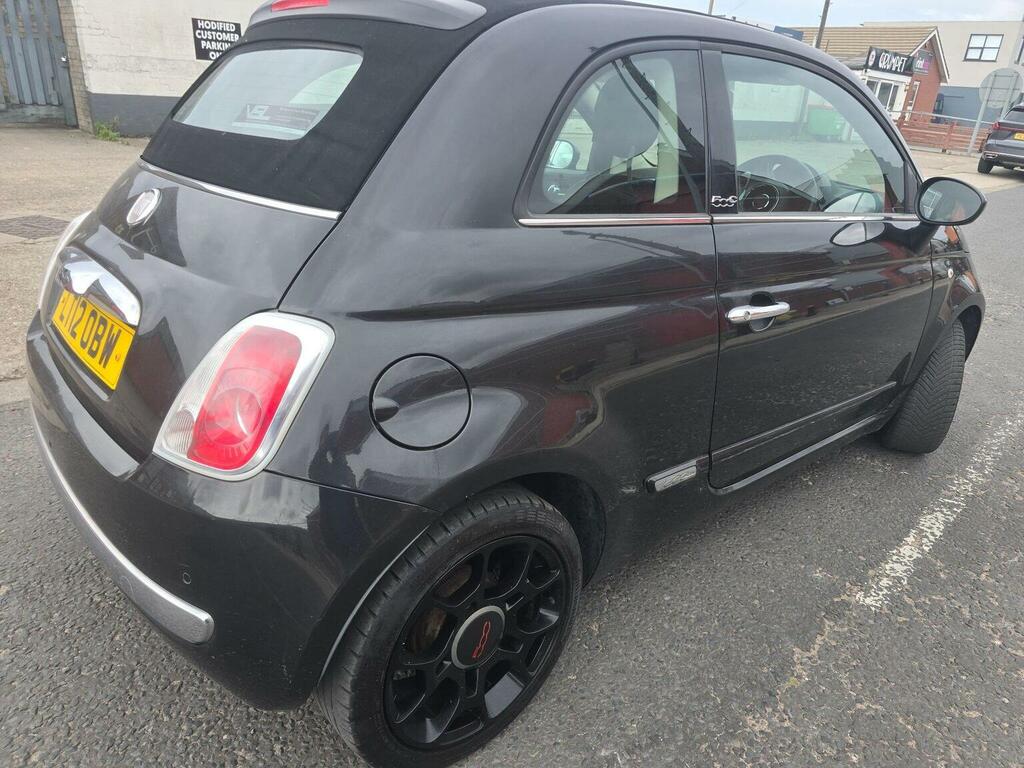 Fiat 500C Convertible 0.9 Twinair Lounge Euro 5 Ss 2 LT12OBW Black #6