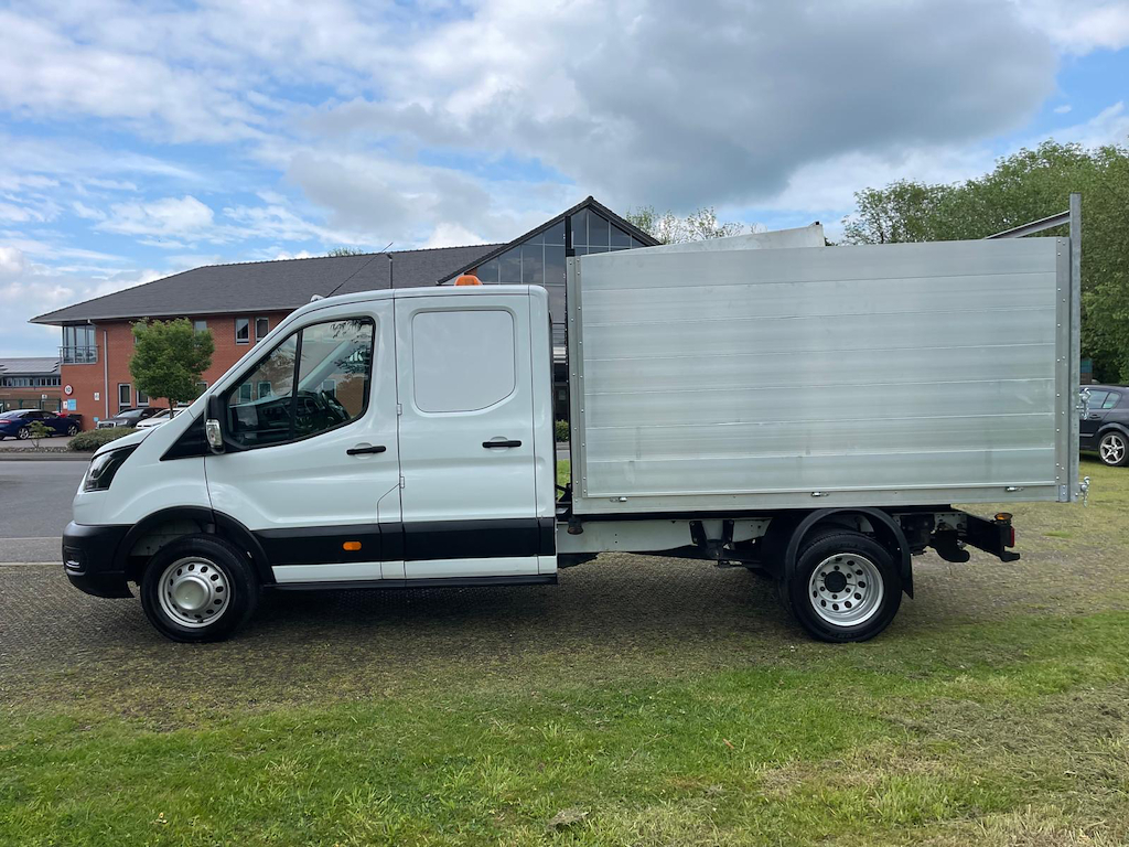 Ford Transit Custom 350 Double Cab Tool Box Arborist Tree Surgeon YH66GYW White #2