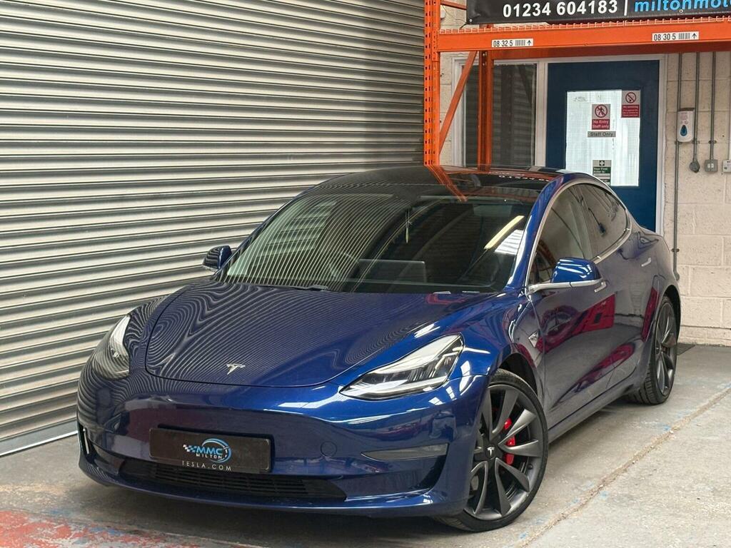 Tesla Model 3 Saloon Dual Motor Performance 4Wde Per EF20TOJ Blue #2