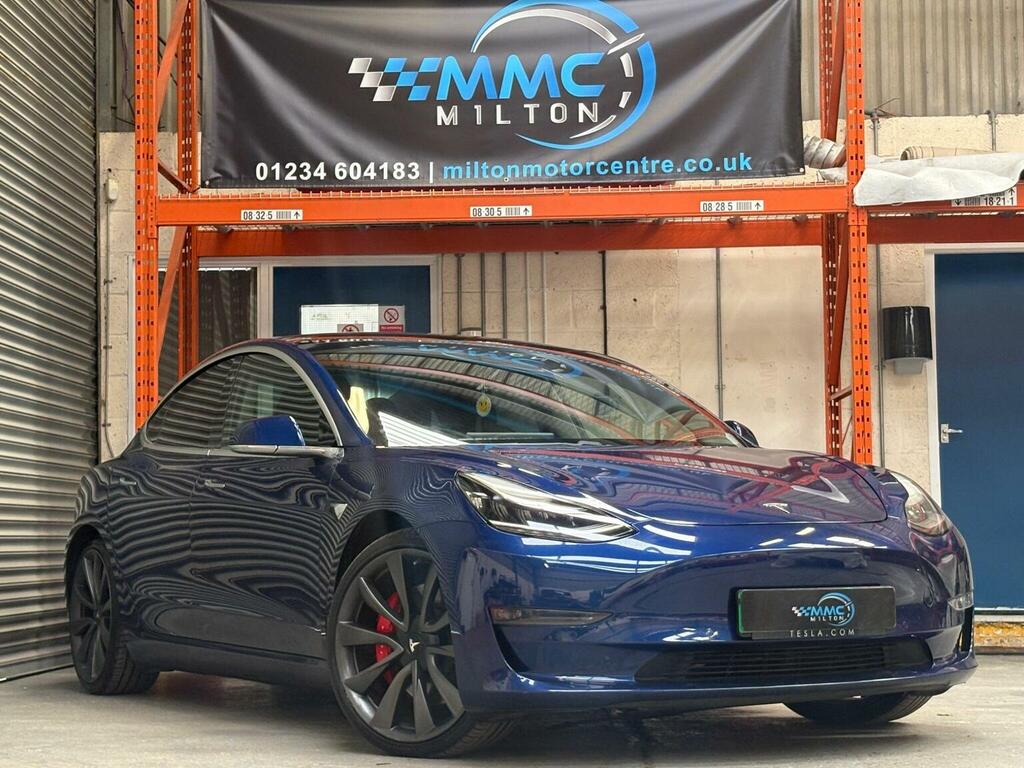 Tesla Model 3 Saloon Dual Motor Performance 4Wde Per EF20TOJ Blue #3