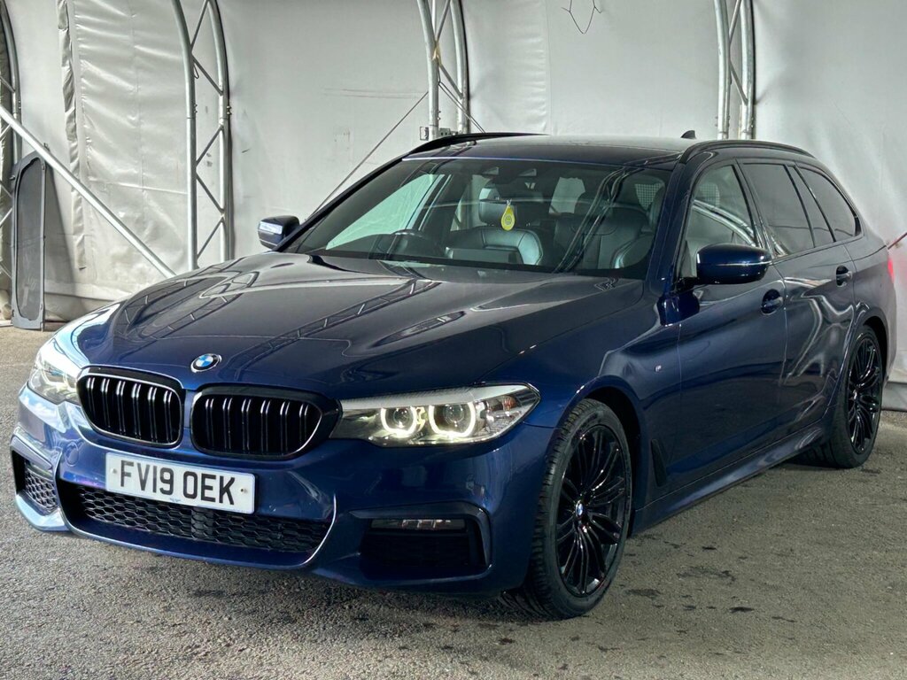 BMW 5 Series 2.0 520D M Sport Touring Xdrive Euro 6 Ss FV19OEK Blue #3
