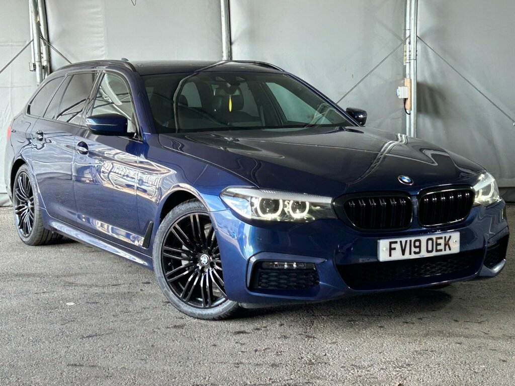 BMW 5 Series 2.0 520D M Sport Touring Xdrive Euro 6 Ss FV19OEK Blue