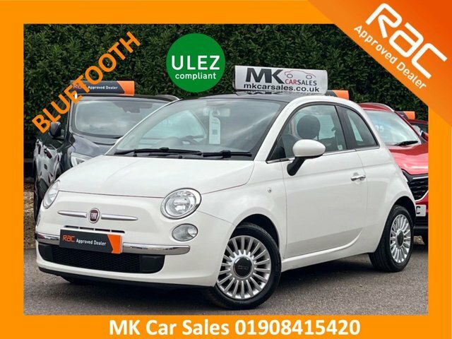 Fiat 500 2013 1.2 Lounge Hatchback Euro 6 LL63TGF White